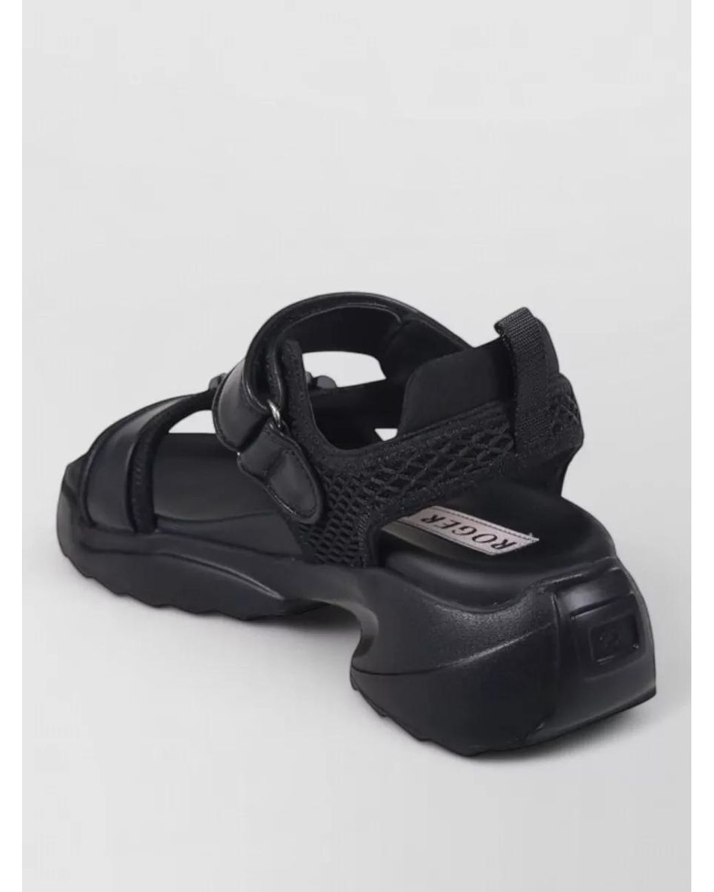 Roger Vivier Black Leather Sandals