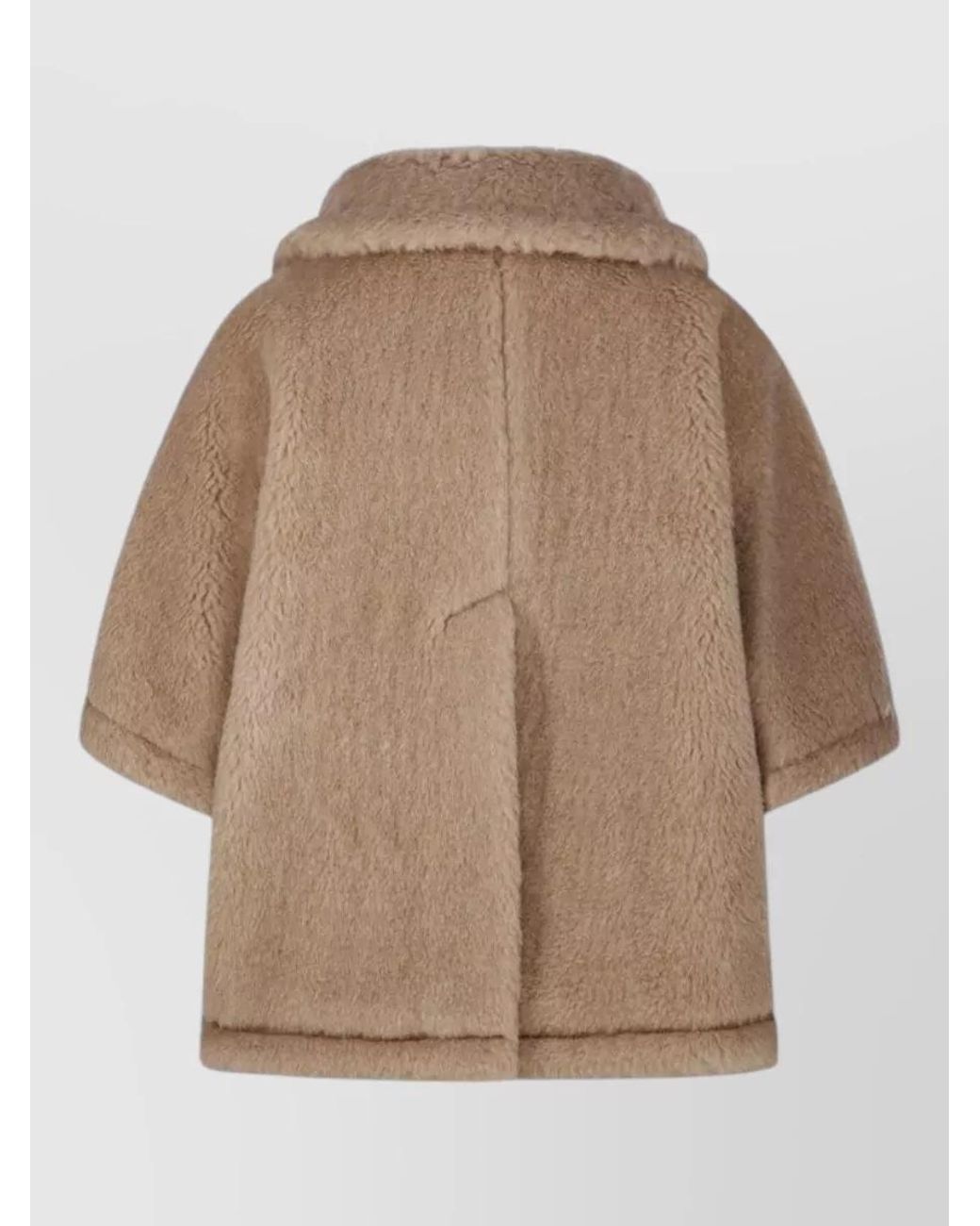Max Mara Natural Cashmere Faux Fur Coat