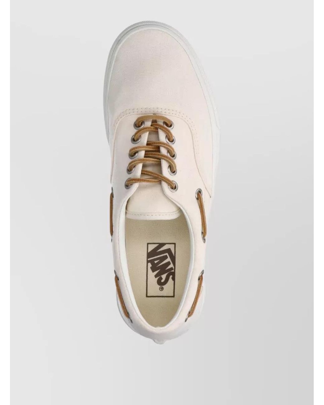 Vans Natural Low Top Lace-Up Sneakers