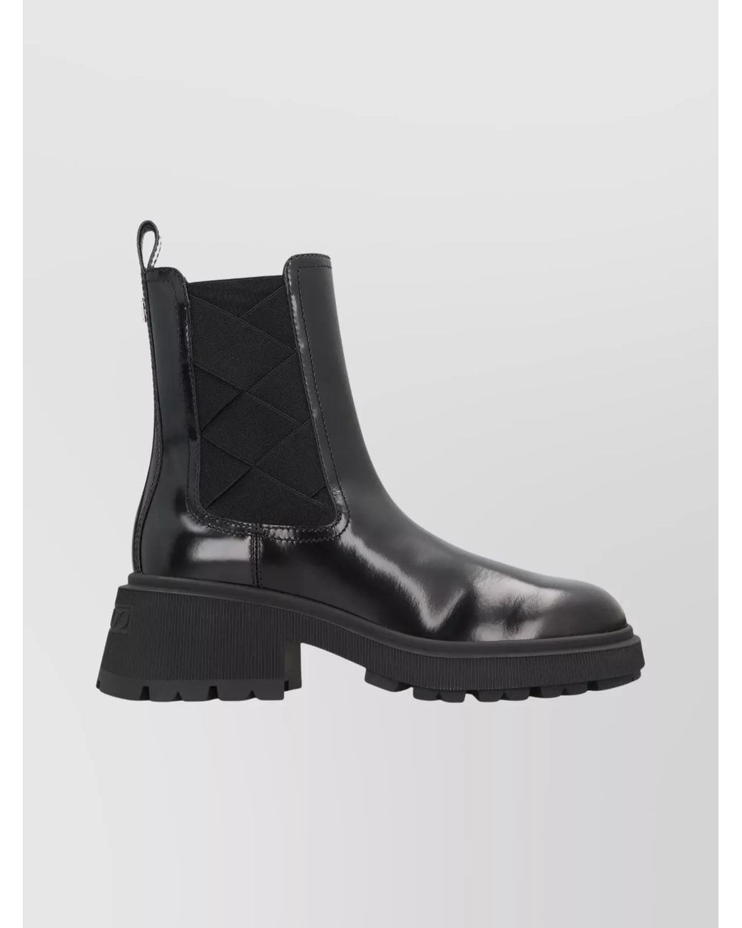 Jimmy Choo Black Leather Ankle Boots
