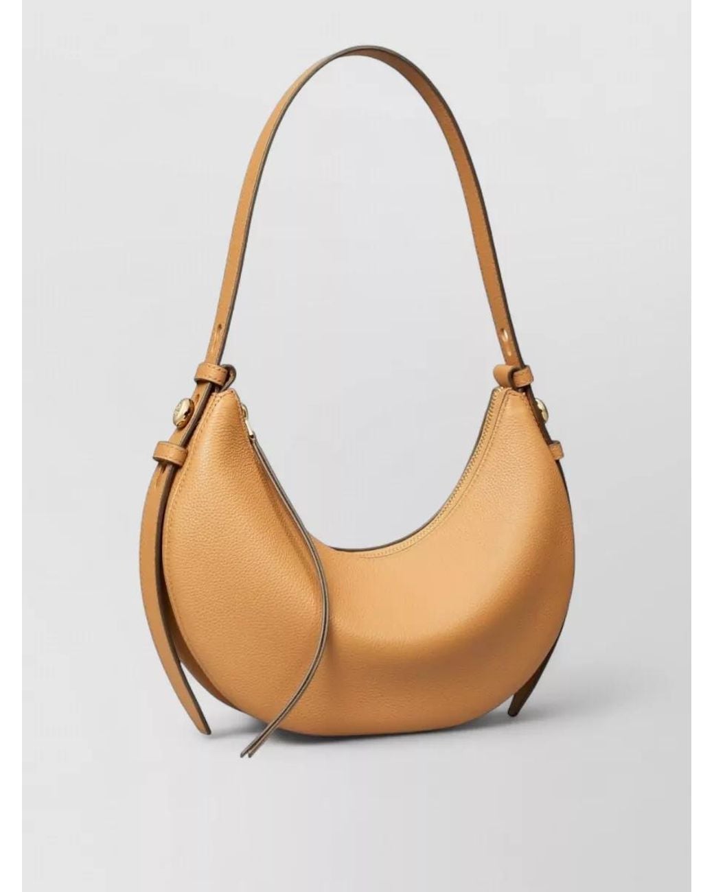 Tory Burch Gray Romy Leather Shoulder Bag