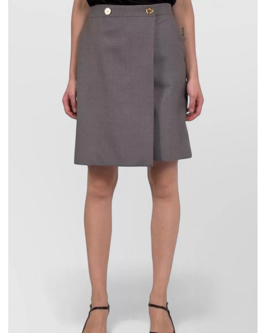 Moschino Gray Virgin Wool Tailored Trousers
