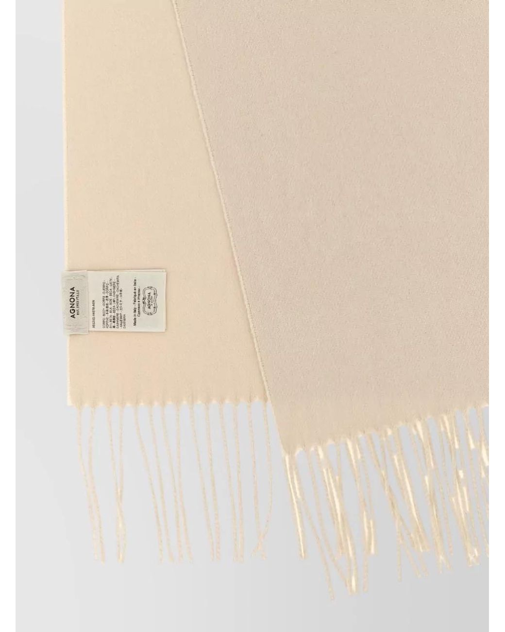 Agnona Natural Silk Cashmere Scarf