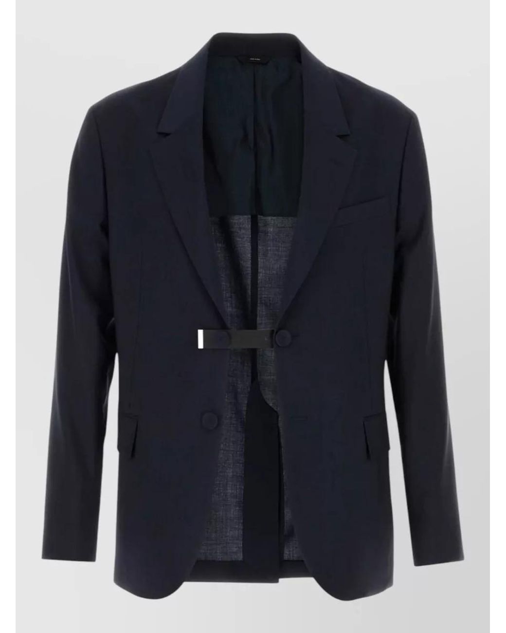 Fendi Blue Dark Wool Jacket for men