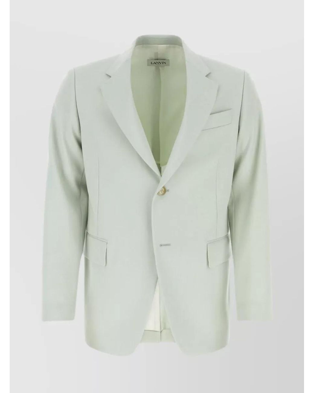 Lanvin Green Wool Single-Breasted Blazer for men