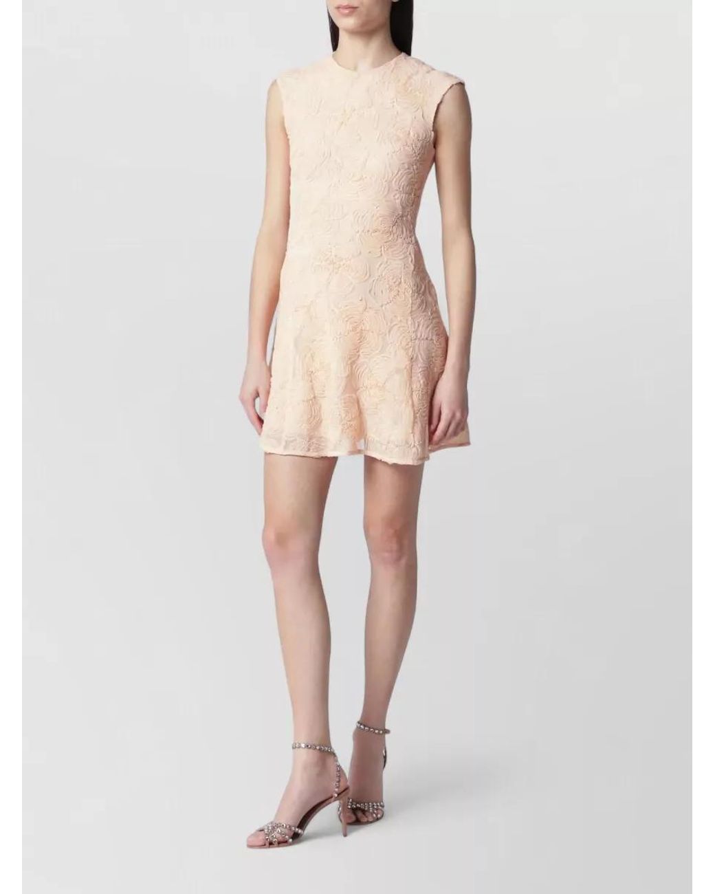 ROTATE BIRGER CHRISTENSEN Natural Mini Dress