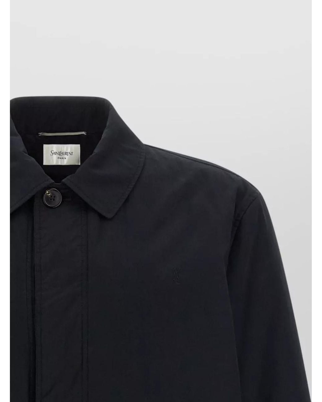 Saint Laurent Blue Cotton Single-Breasted Jacket for men