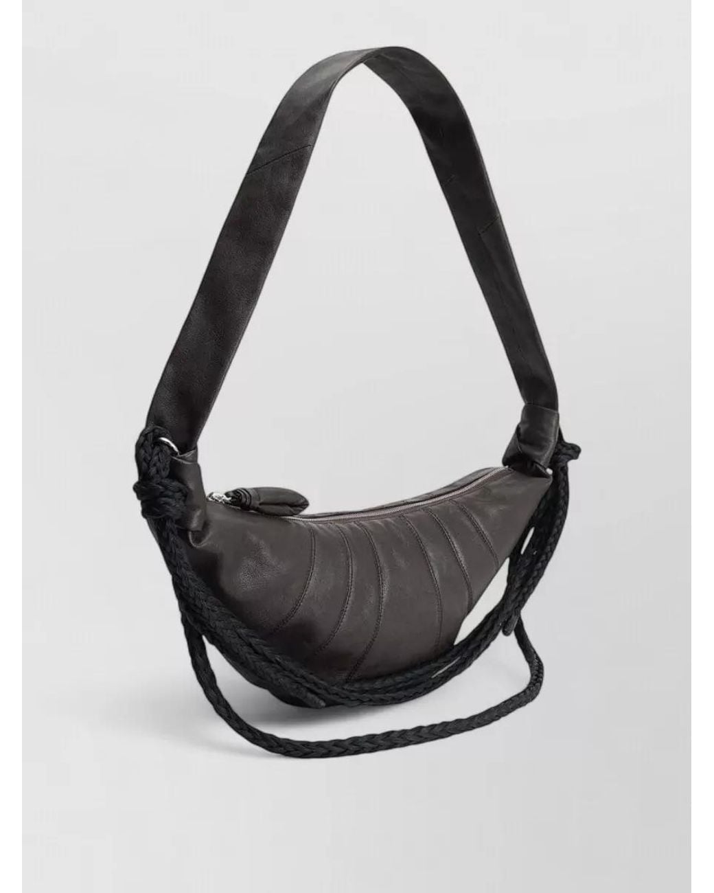 Lemaire Black Leather Shoulder Bag