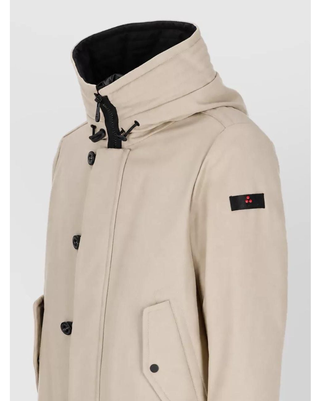 Peuterey Natural Kasa Hooded Long Down Jacket for men