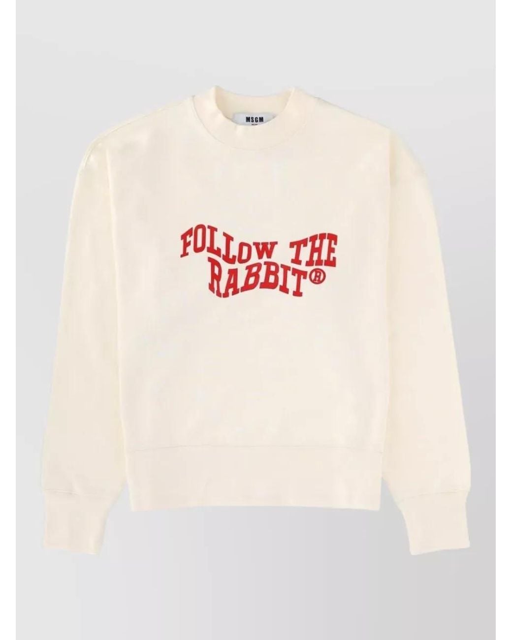 MSGM Pink Cotton Oversized Jumper