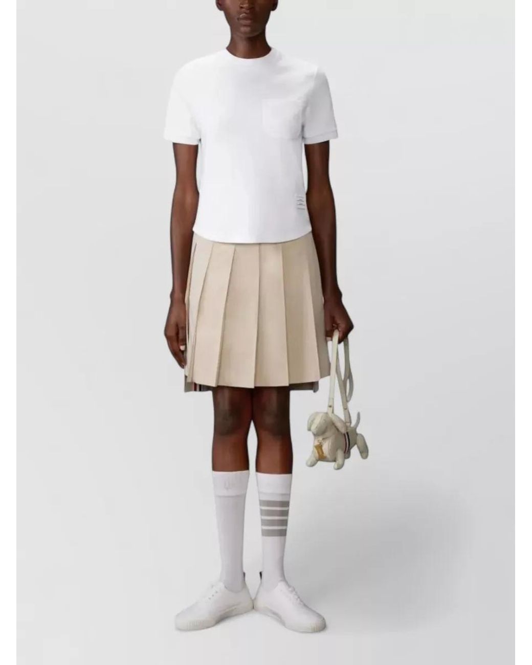 Thom Browne White Cotton Short-Sleeve T-Shirt