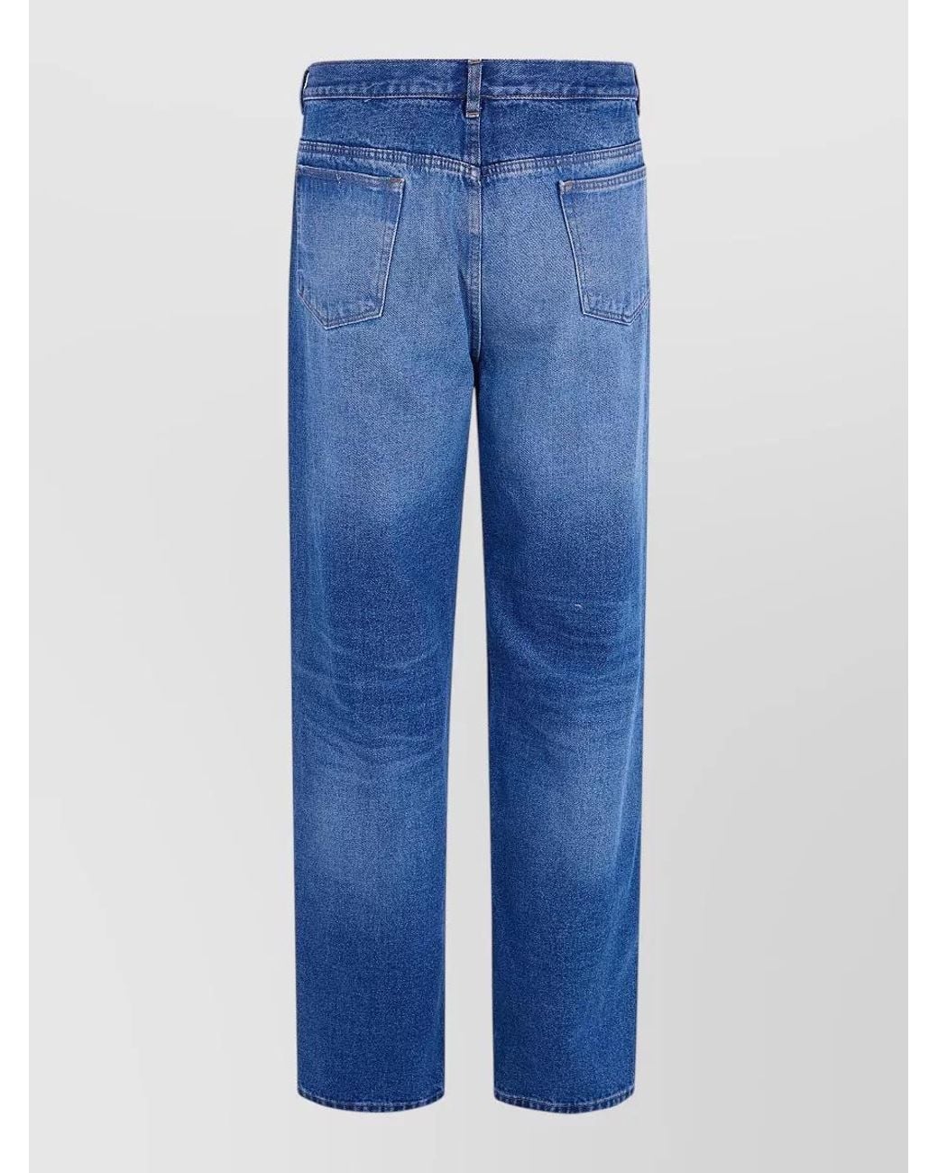 A.P.C. Blue Denim Fairfax Straight-Leg Jeans for men