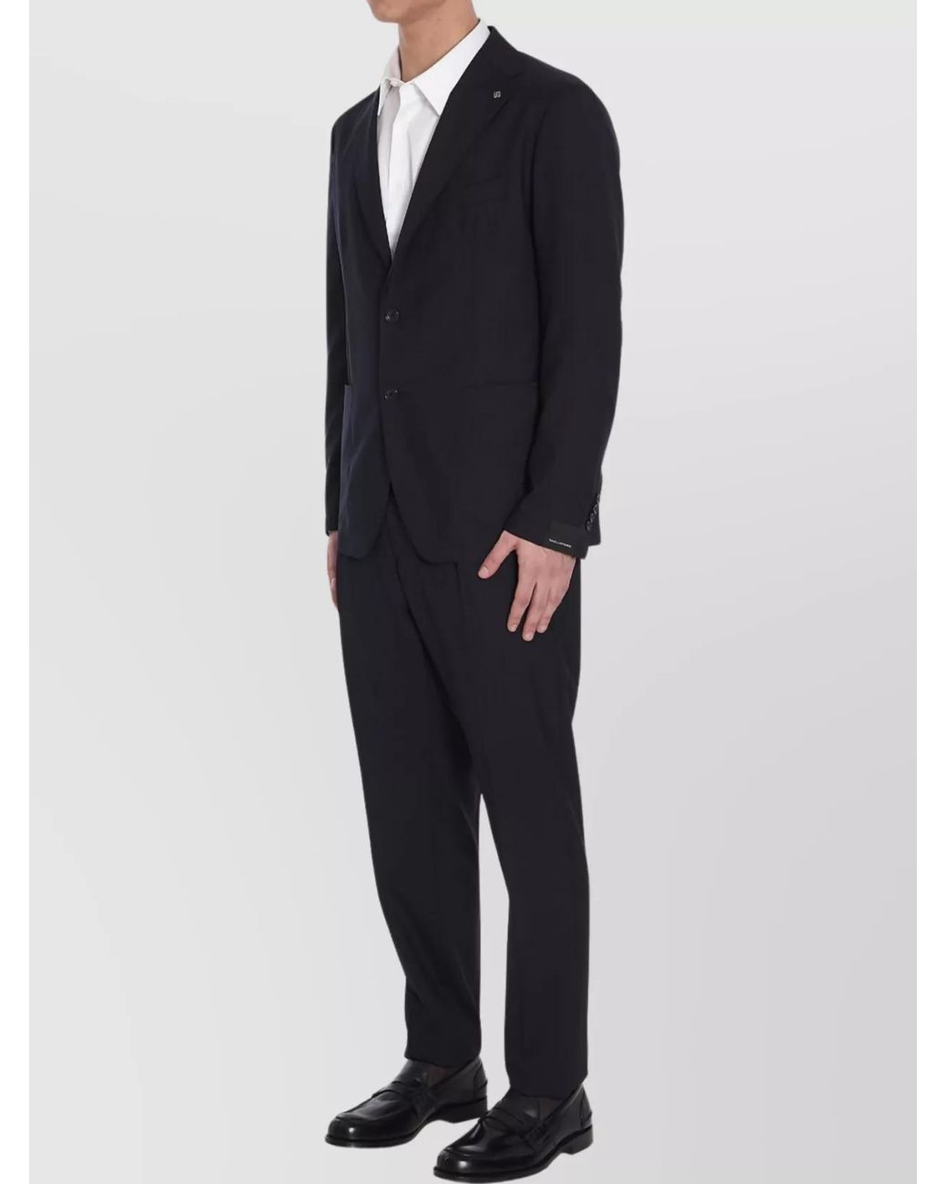 Tagliatore Blue Wool Silk Single Breasted Suit for men