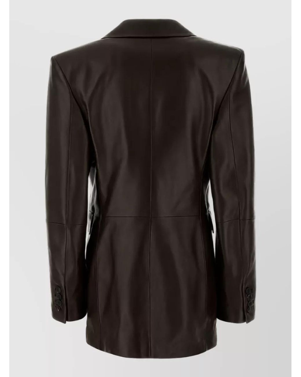 Saint Laurent Black Lamb Leather Blazer