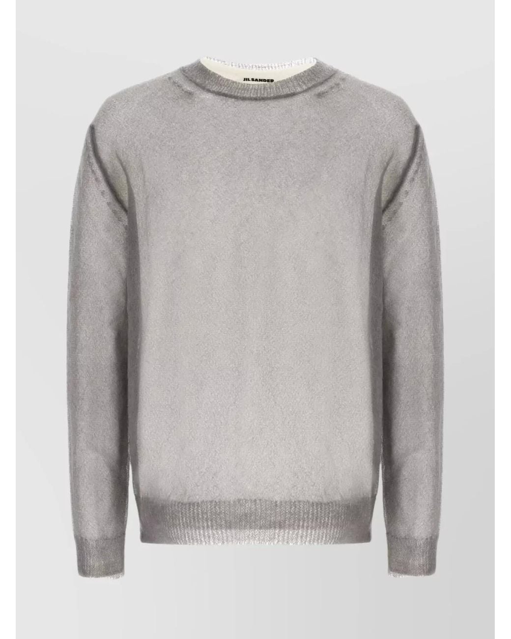 Jil Sander Gray Layered Jumper for men