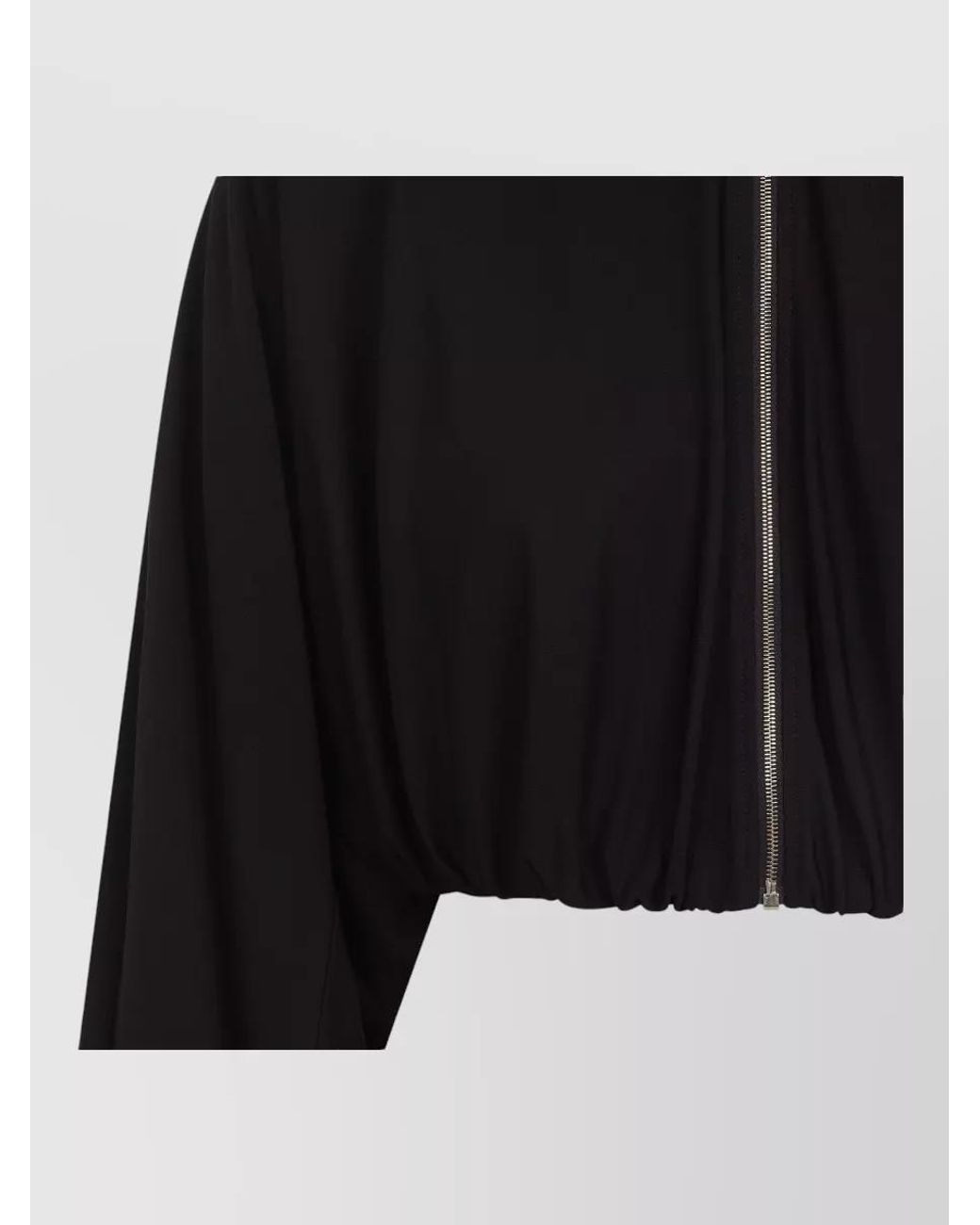 Alaïa Black Draped Cropped Jacket