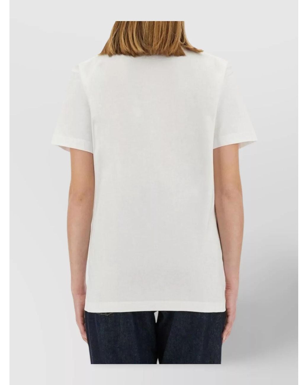 Moschino White Printed Cotton Regular-Fit T-Shirt