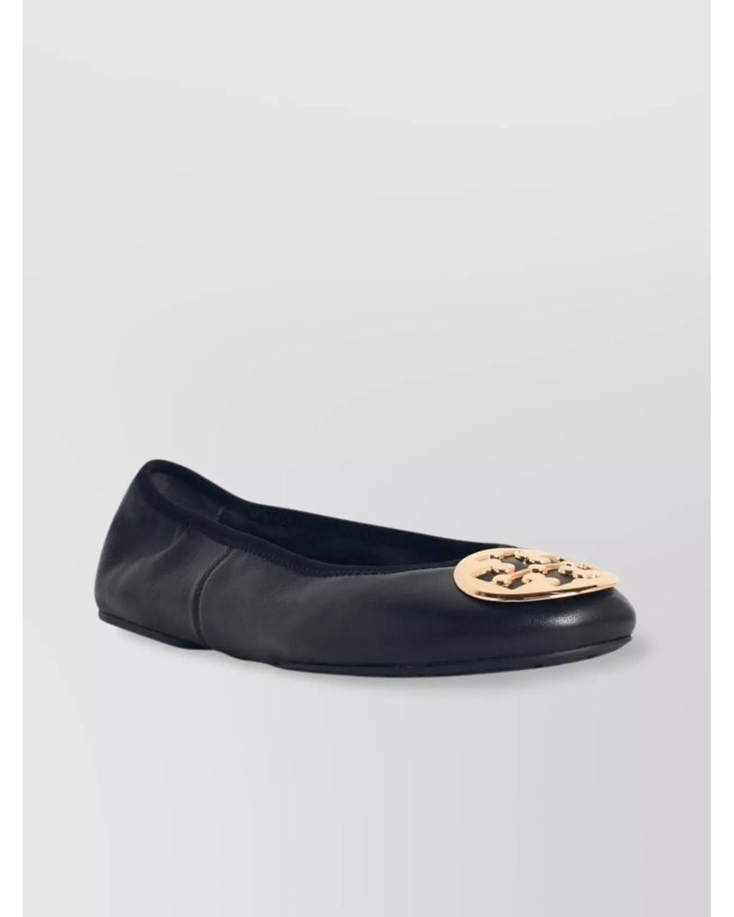 Tory Burch Blue Leather Ballerina Flats