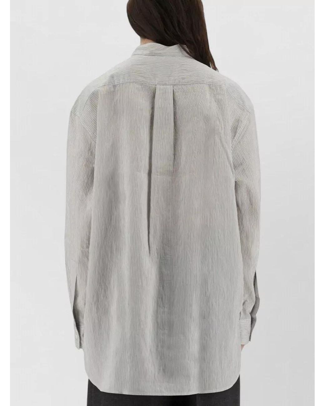 Studio Nicholson Gray Striped Shirt