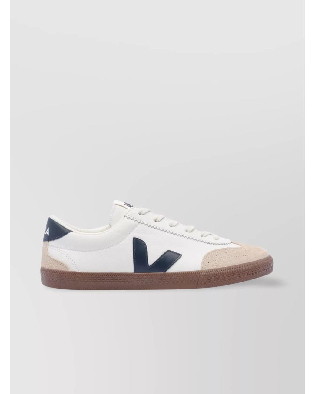 Veja Metallic Leather Volley Low-Top Sneakers for men