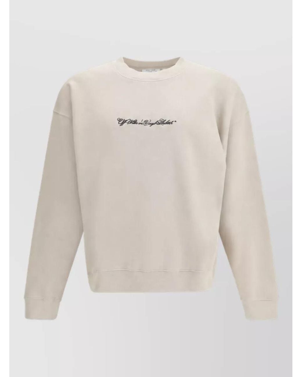 Off-White c/o Virgil Abloh White Cotton Crewneck Sweatshirt for men