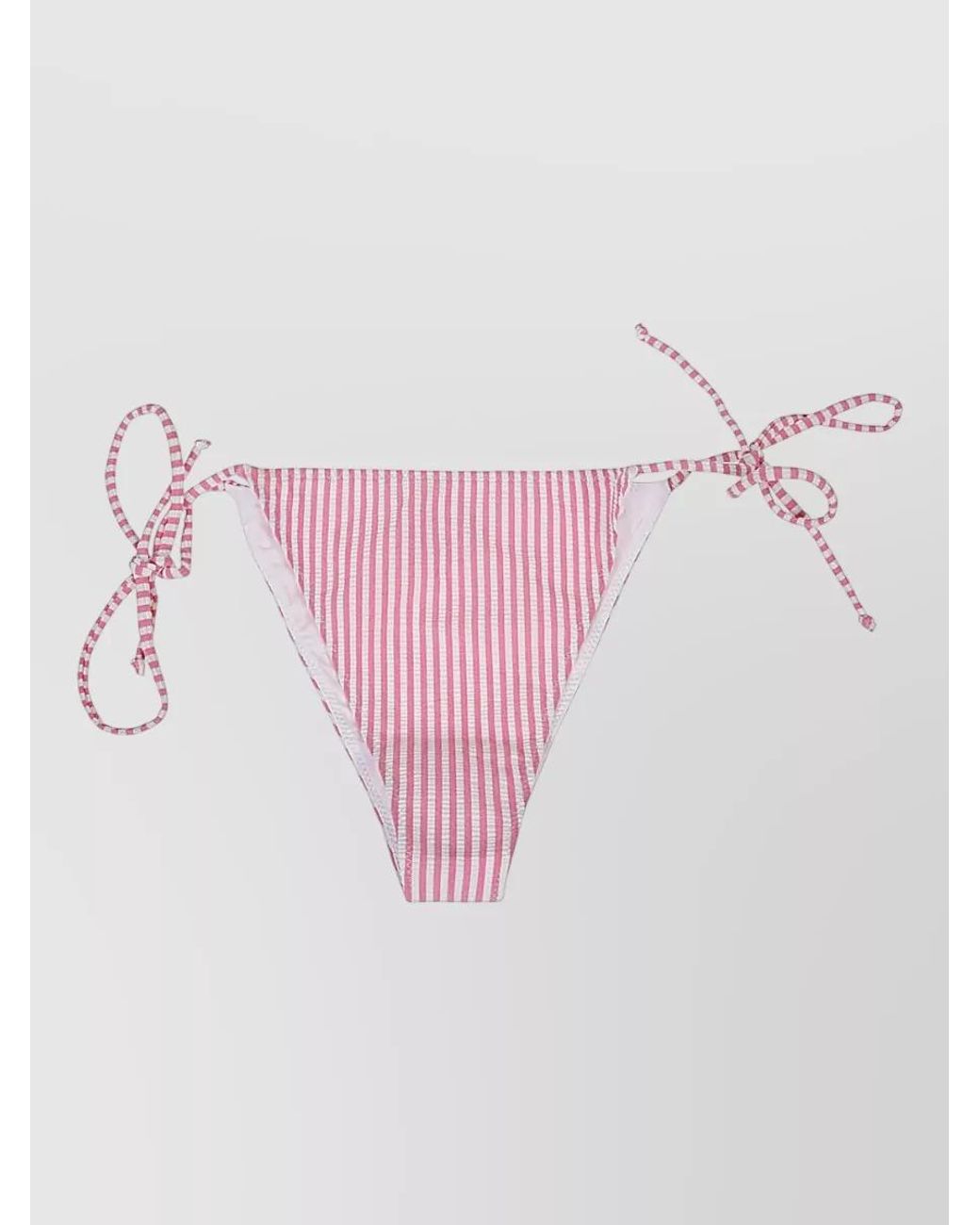 Mc2 Saint Barth Pink Striped Bikini Bottoms