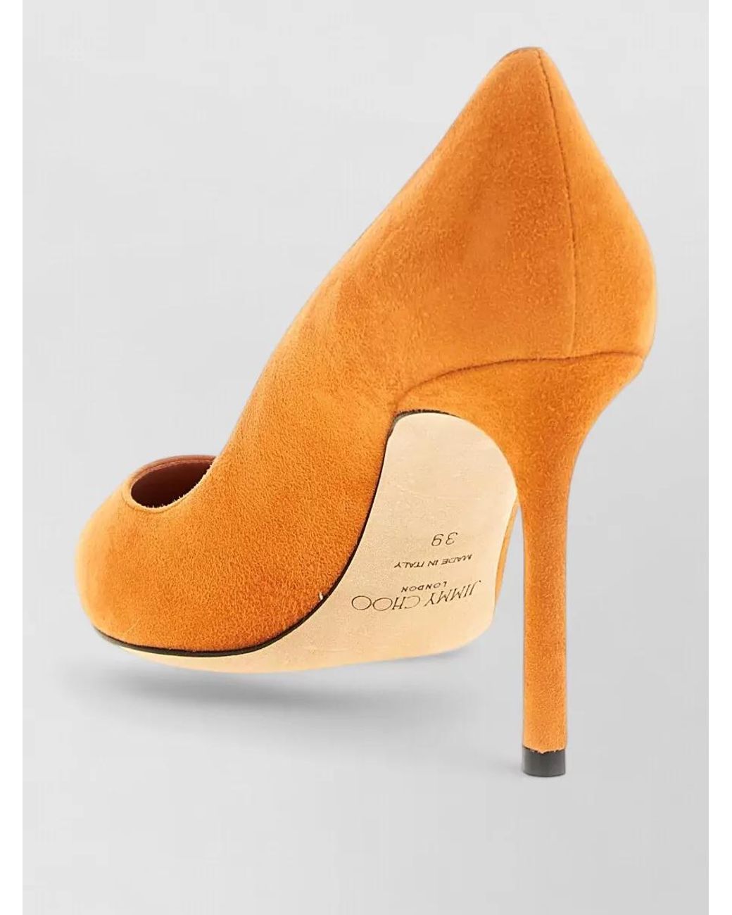 Jimmy Choo Orange Leather Pumps