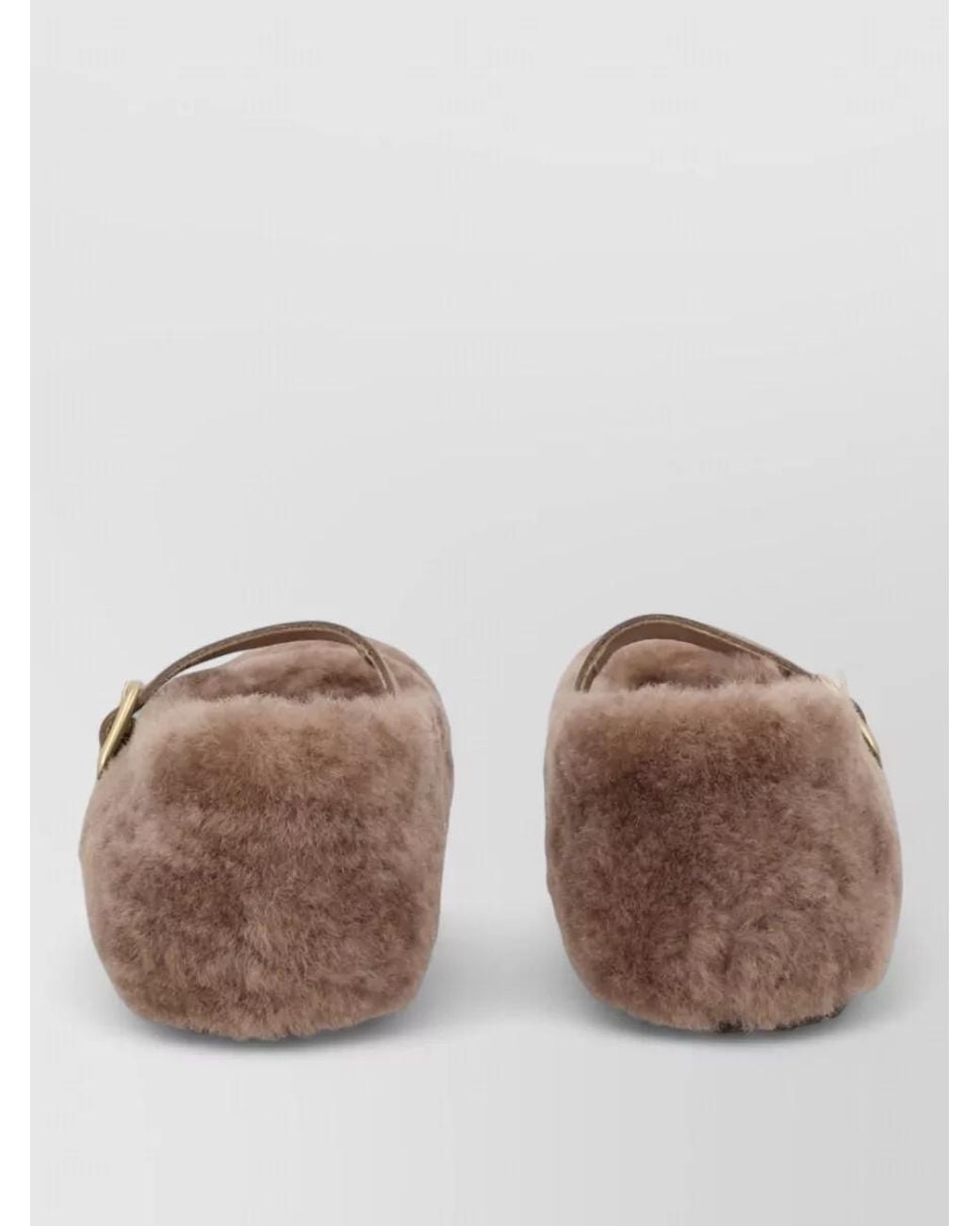 Birkenstock Brown Shearling Slippers