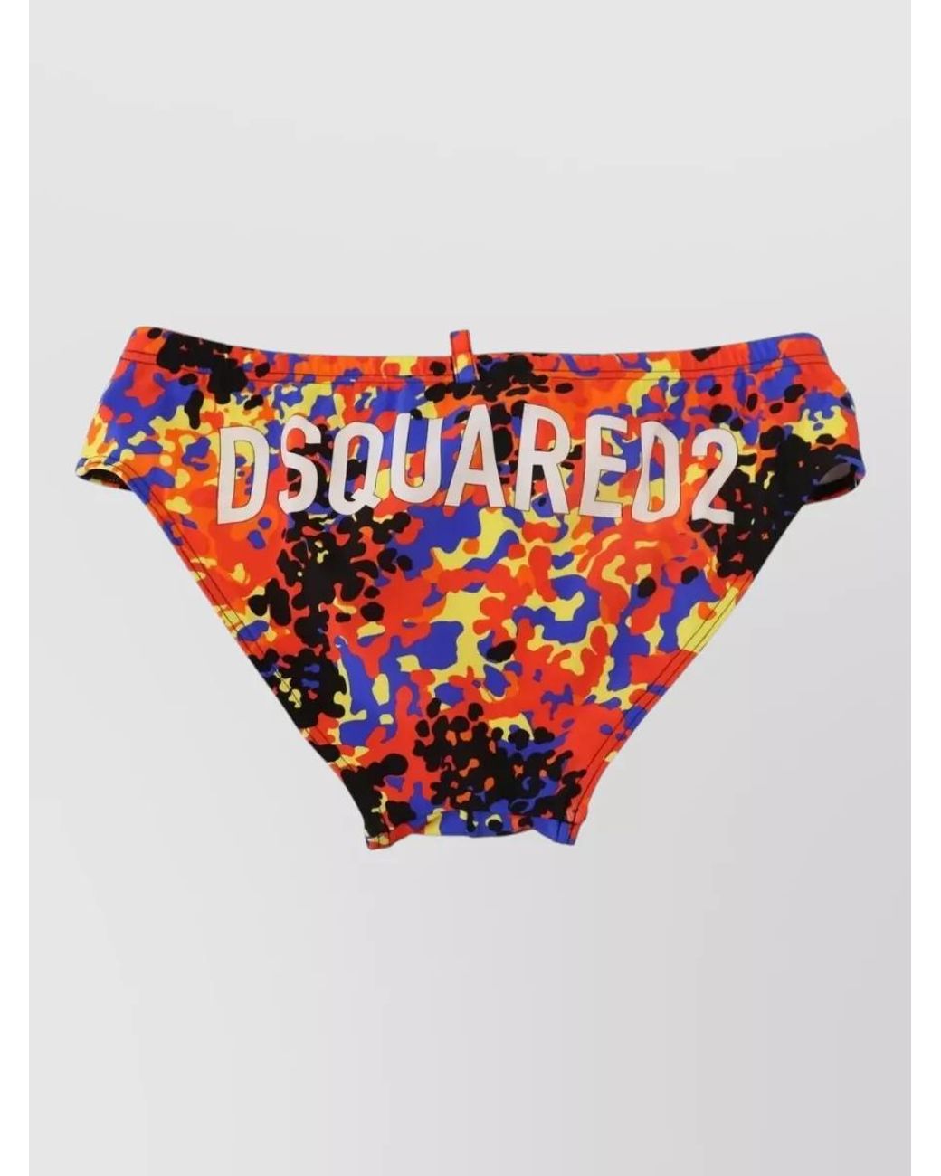 DSquared² Orange Nylon Swim Shorts for men