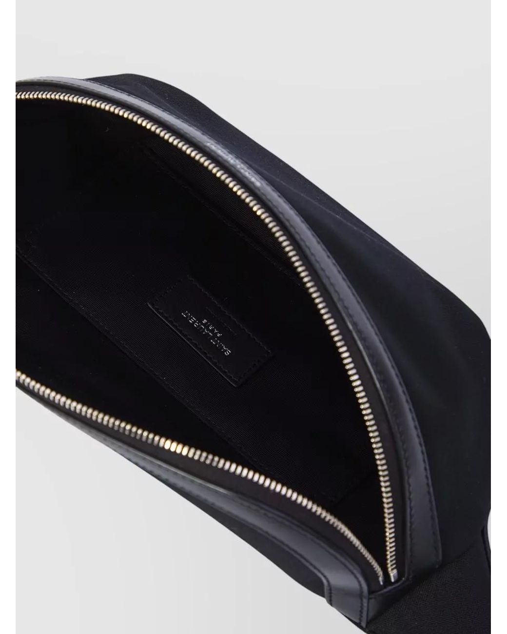 Saint Laurent Black Canvas Belt Bag for men