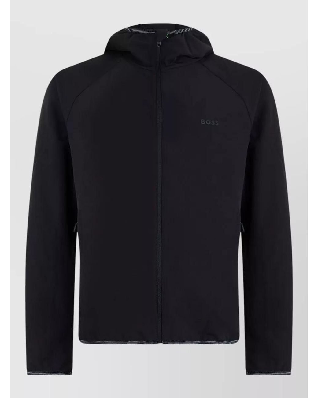 Boss Blue Hooded Waterproof Jacket for men
