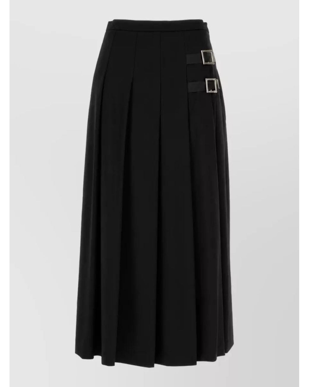 LE SULLY STUDIO Black Pleated Skirt