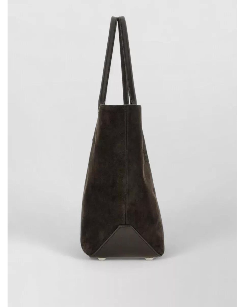 Hogan Black Medium Suede Leather Tote Bag