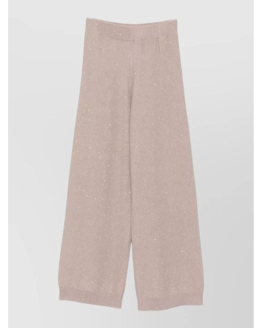 Fabiana Filippi Multicolor Cashmere Blend Straight-Leg Knitted Trousers