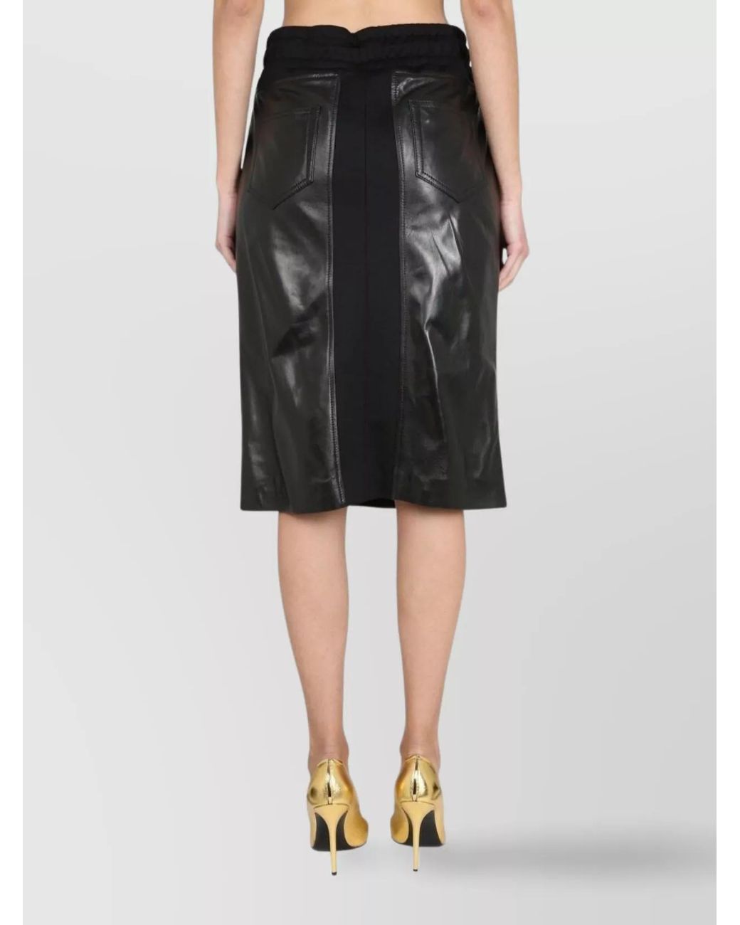 Tom Ford Black Silk Blend High-Waisted Skirt
