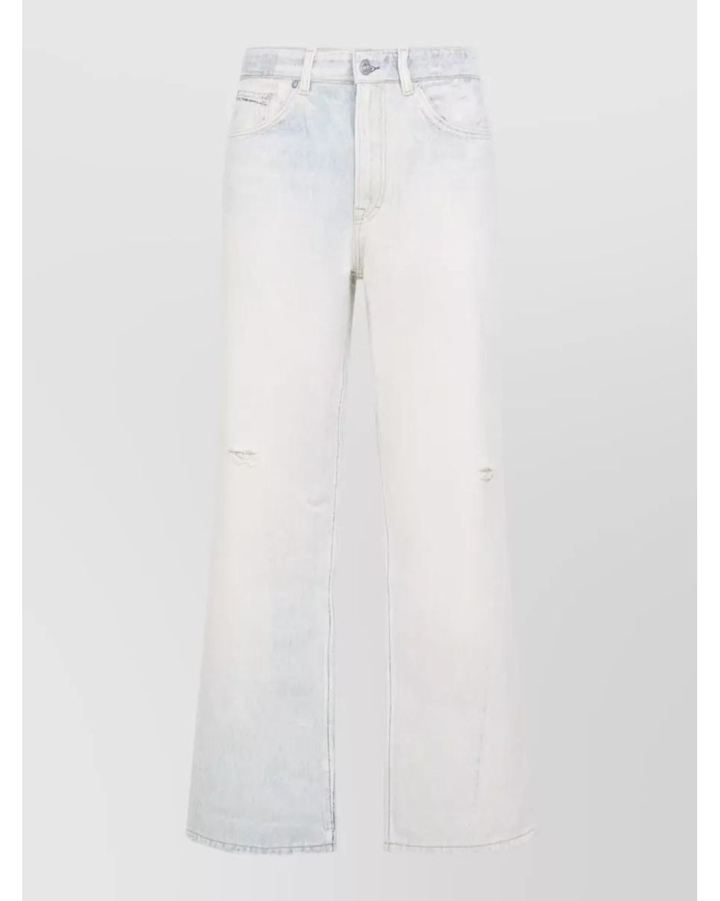 Our Legacy White Denim High-Rise Wide-Leg Jeans for men