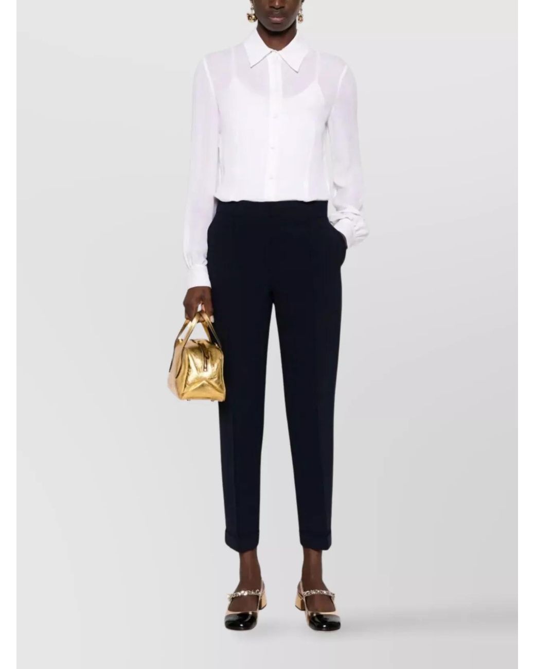 Moschino Blue Tailored Trousers