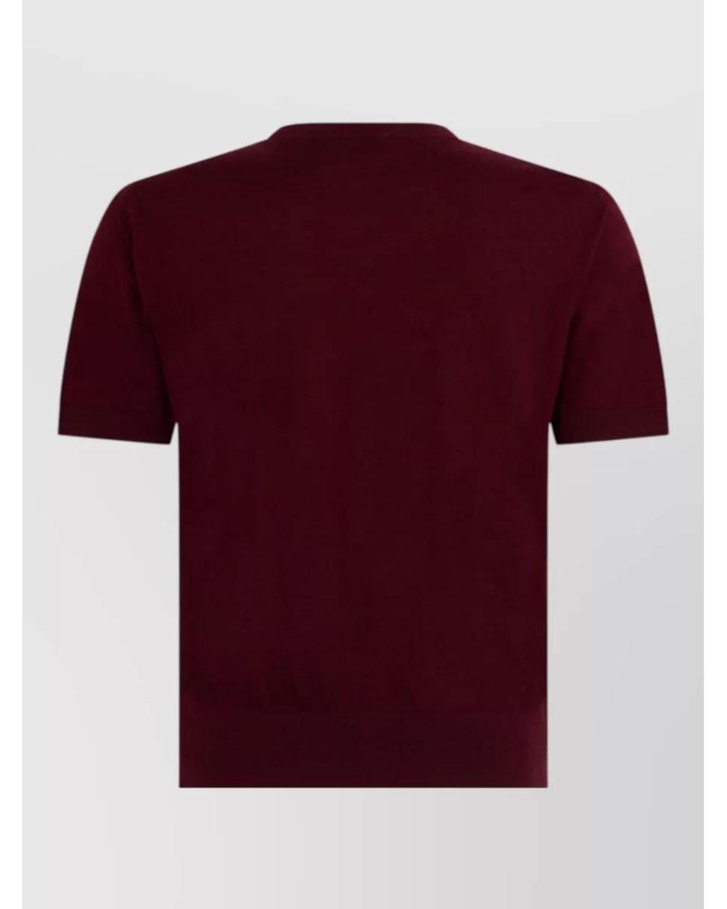 Saint Laurent Red Wool Short-Sleeve T-Shirt