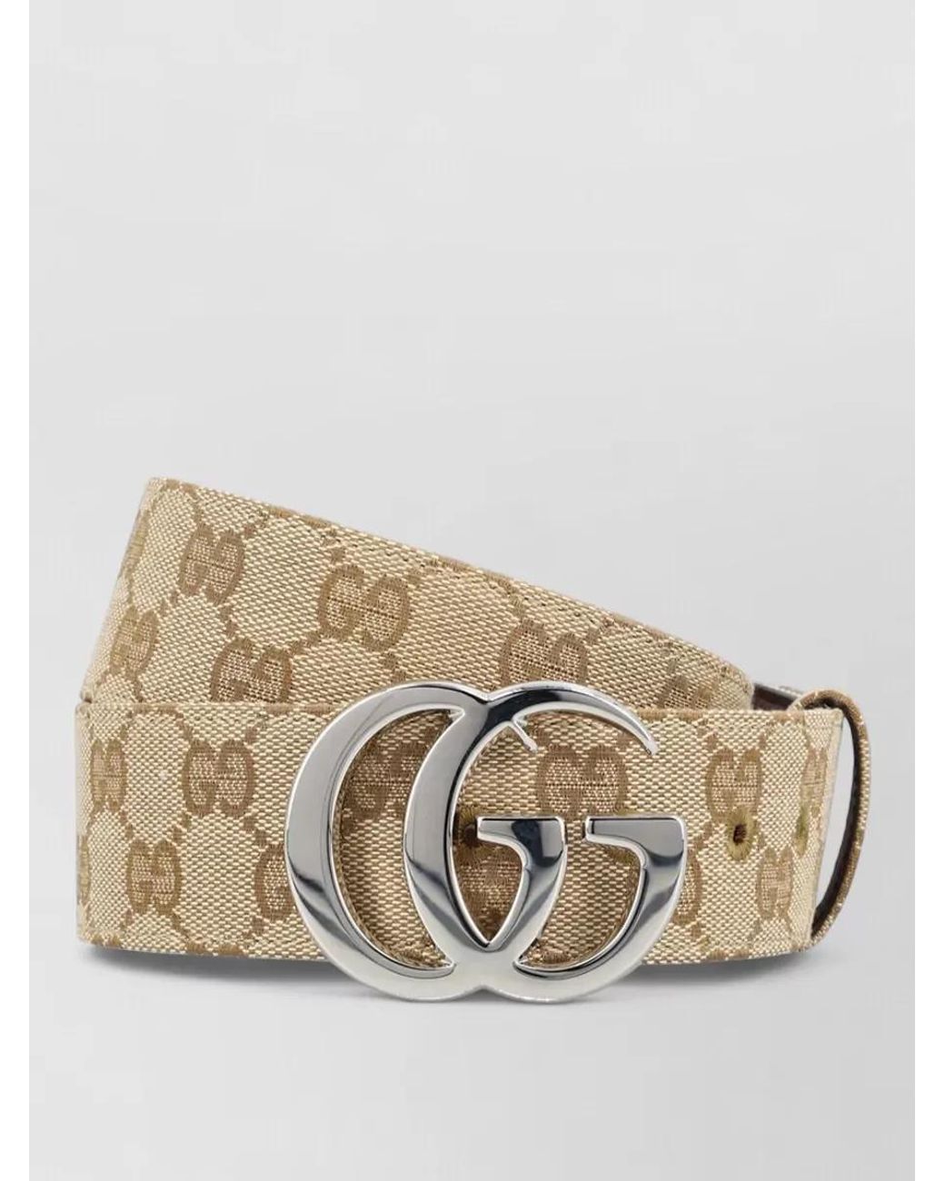 Gucci Natural Gg Jacquard Fabric Belt for men