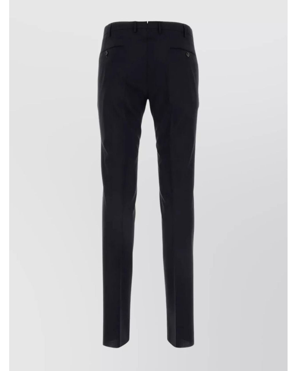 PT Torino Blue Virgin Wool Slim-Fit Tailored Trousers for men