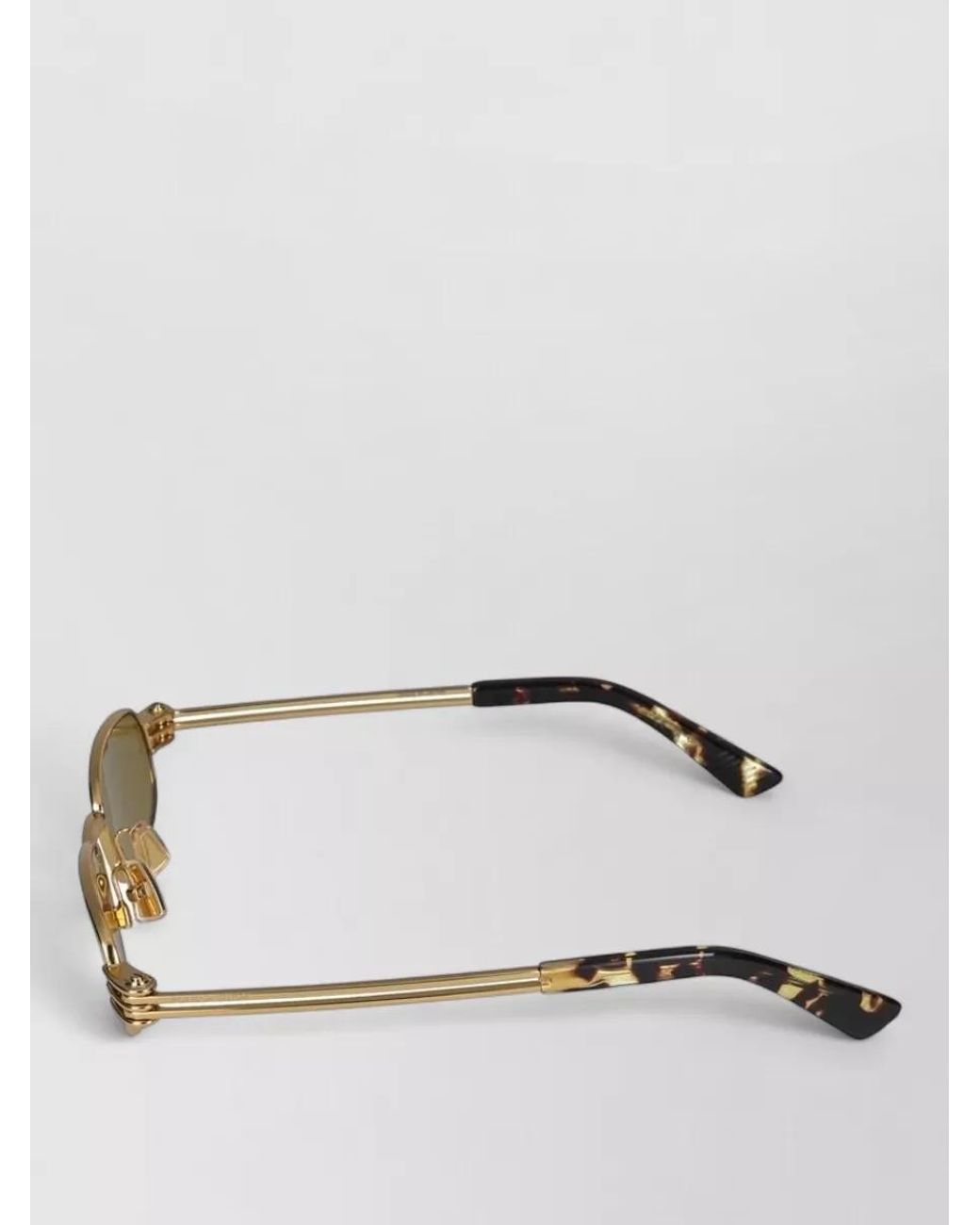Bottega Veneta Green Metal Cat-Eye Sunglasses