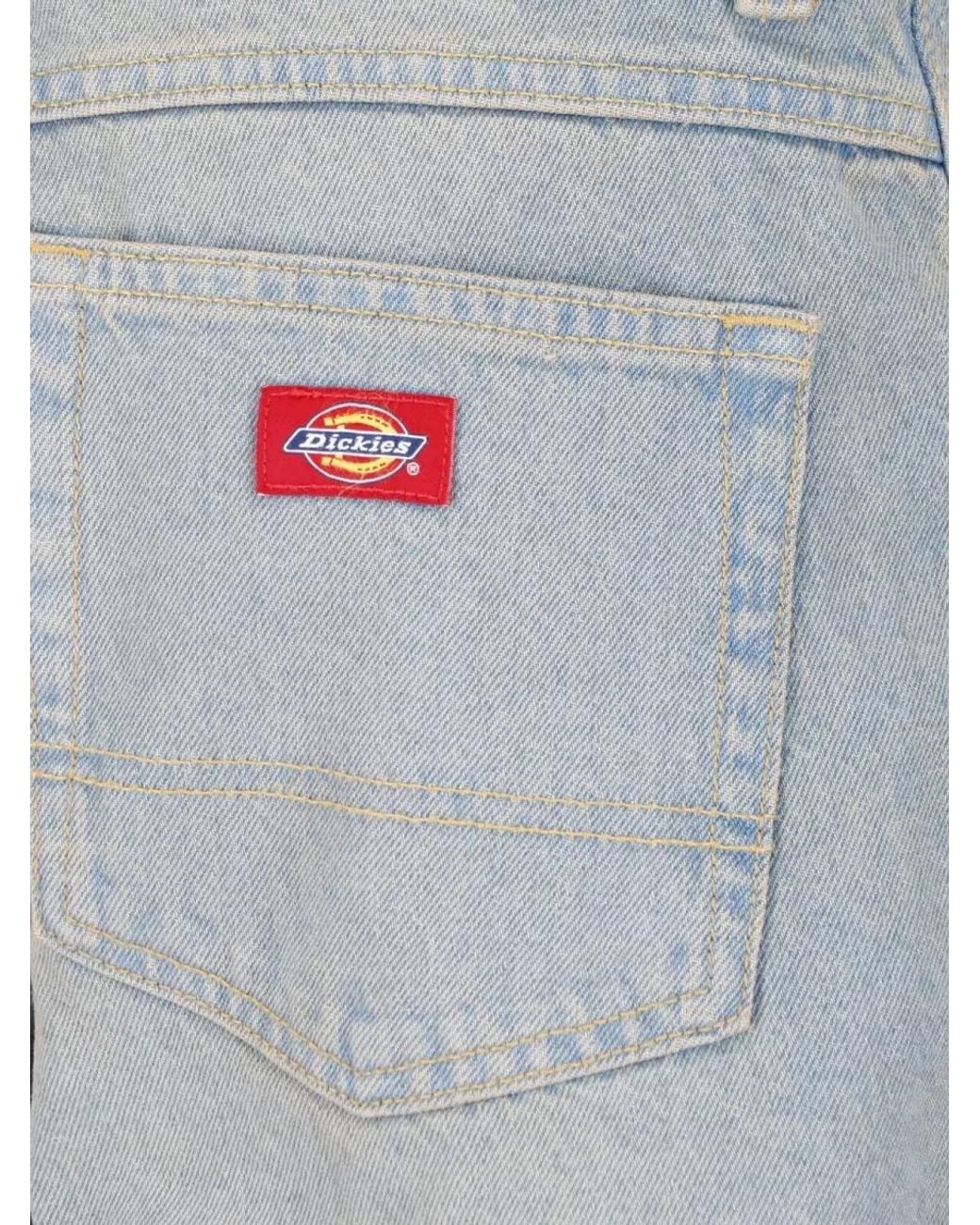 Dickies White Straight-Leg Jeans for men