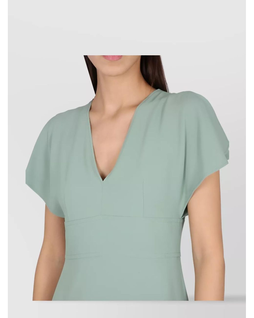 Boss Green V-Neck Midi Dress