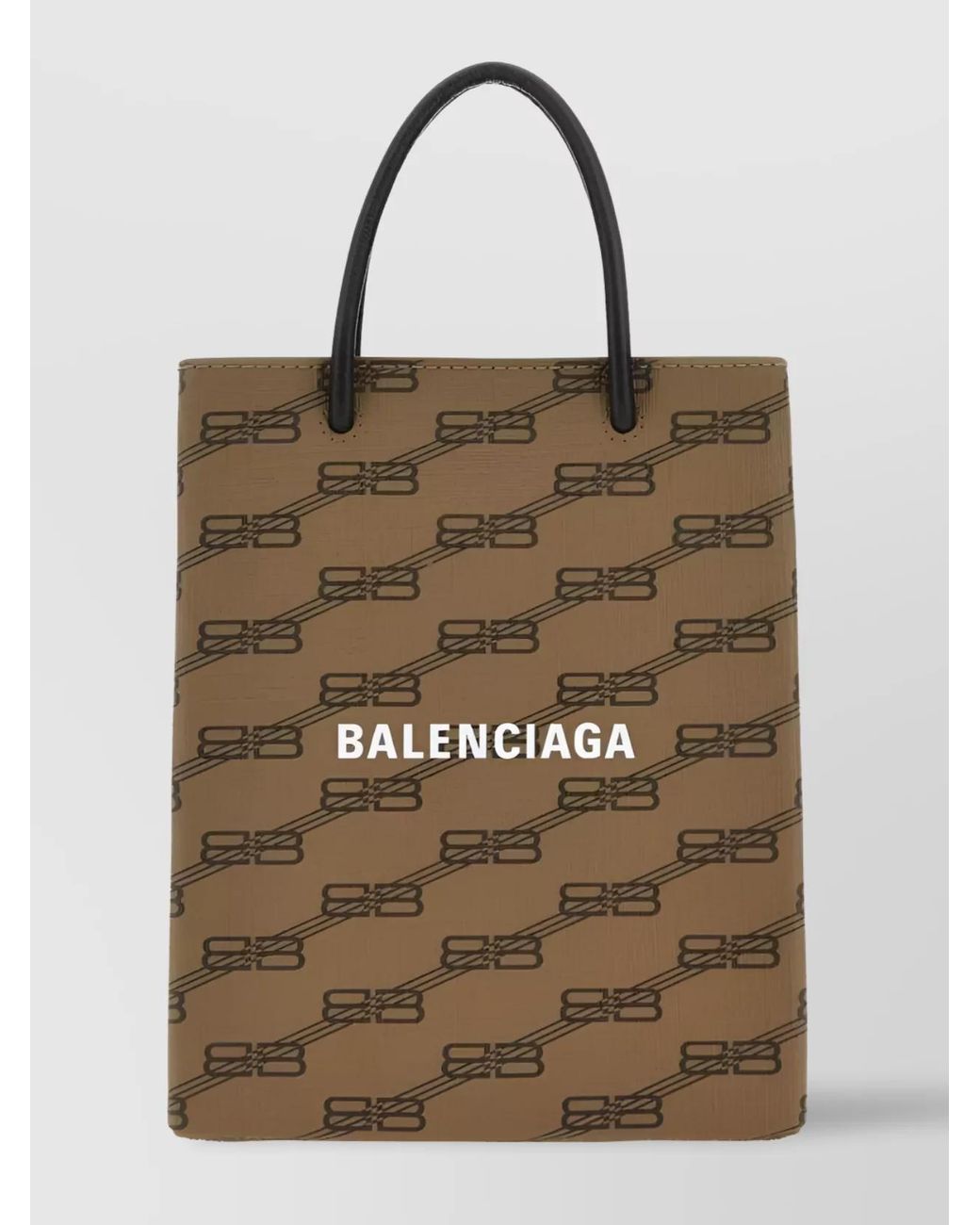 Balenciaga Brown Printed Canvas Phone Case