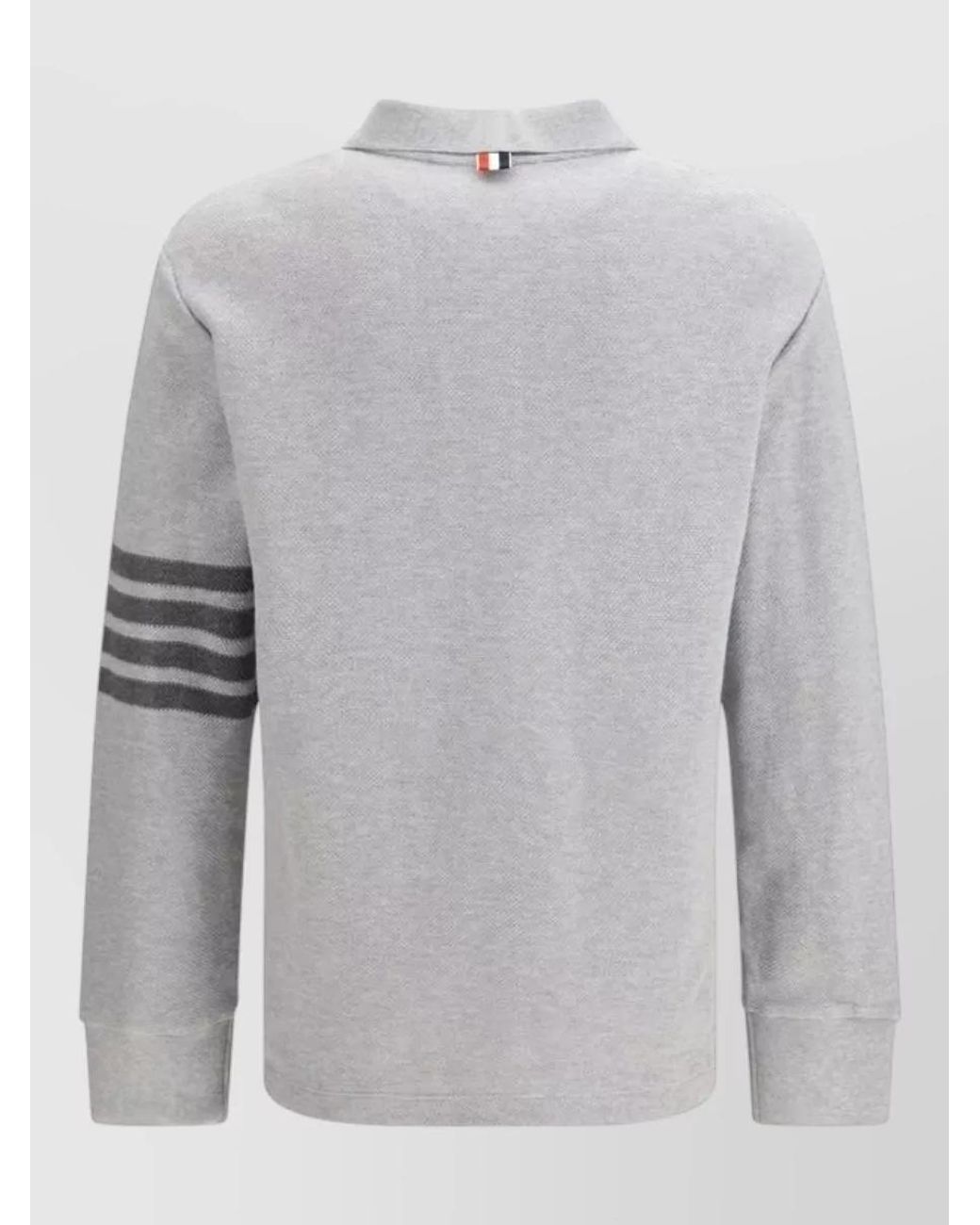 Thom Browne Gray Cotton Polo Shirt for men