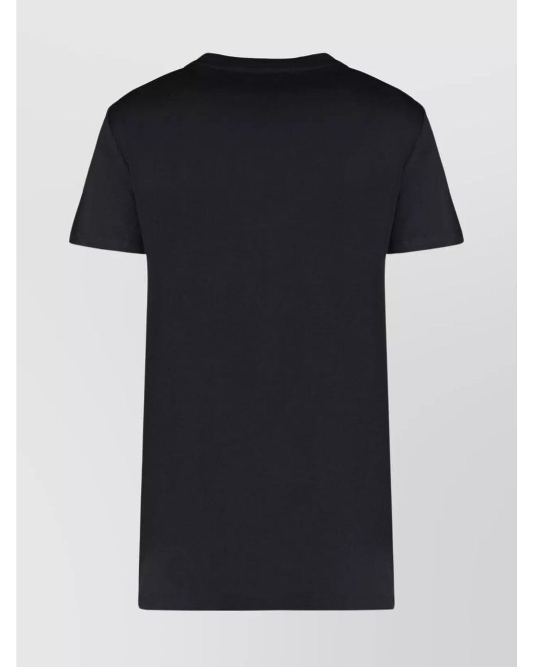 Max Mara Black Cotton Embroidered Short-Sleeve T-Shirt