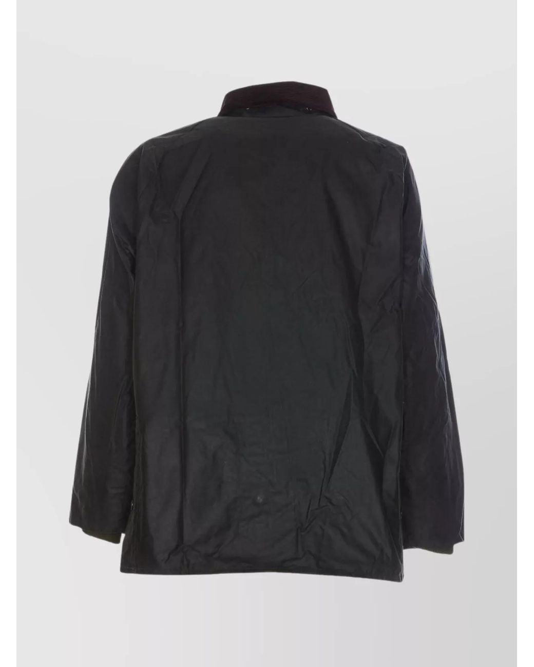Barbour Black Waxed Cotton Relaxed-Fit Jacket for men