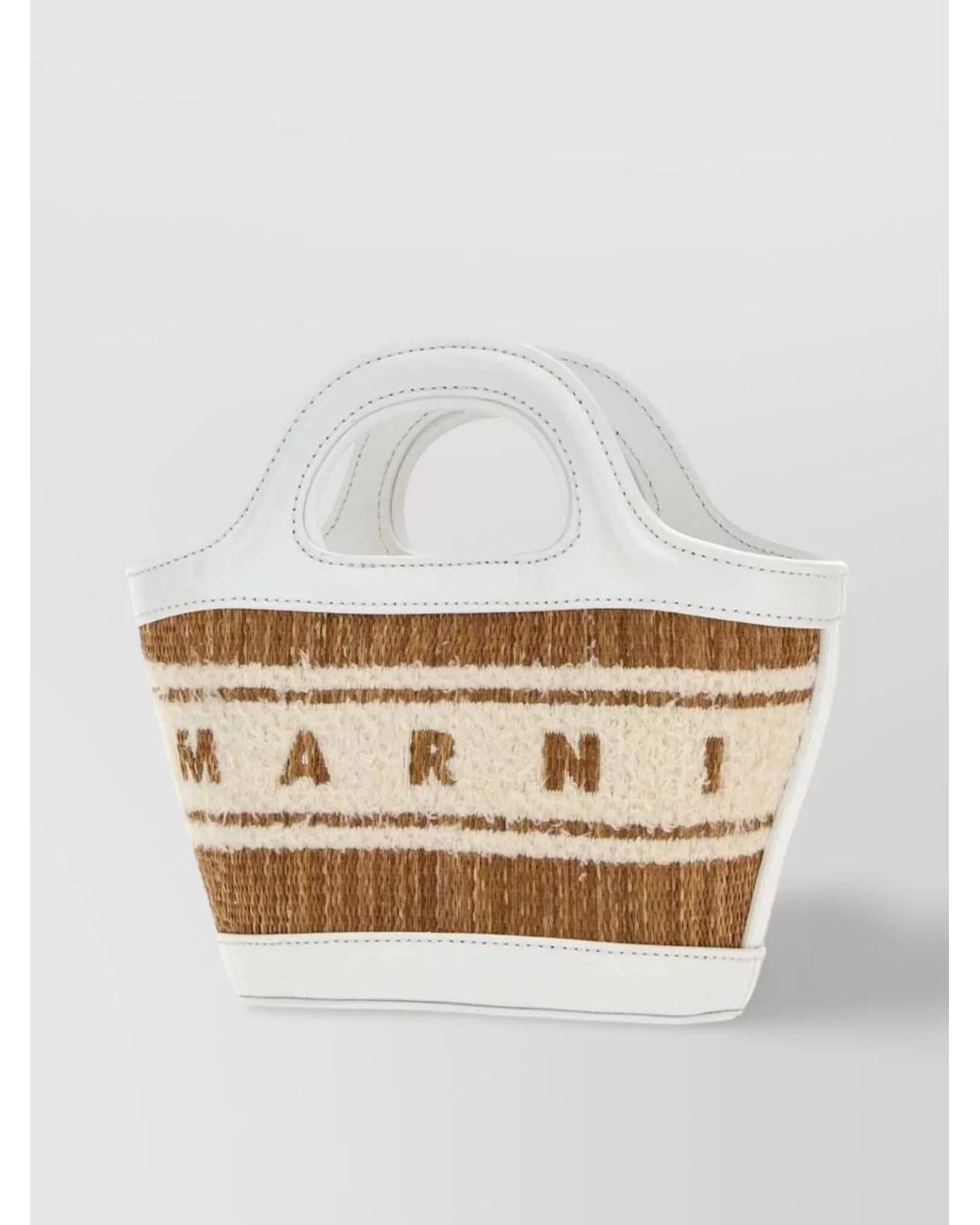 Marni Natural Tropicalia Raffia Micro Shoulder Bag