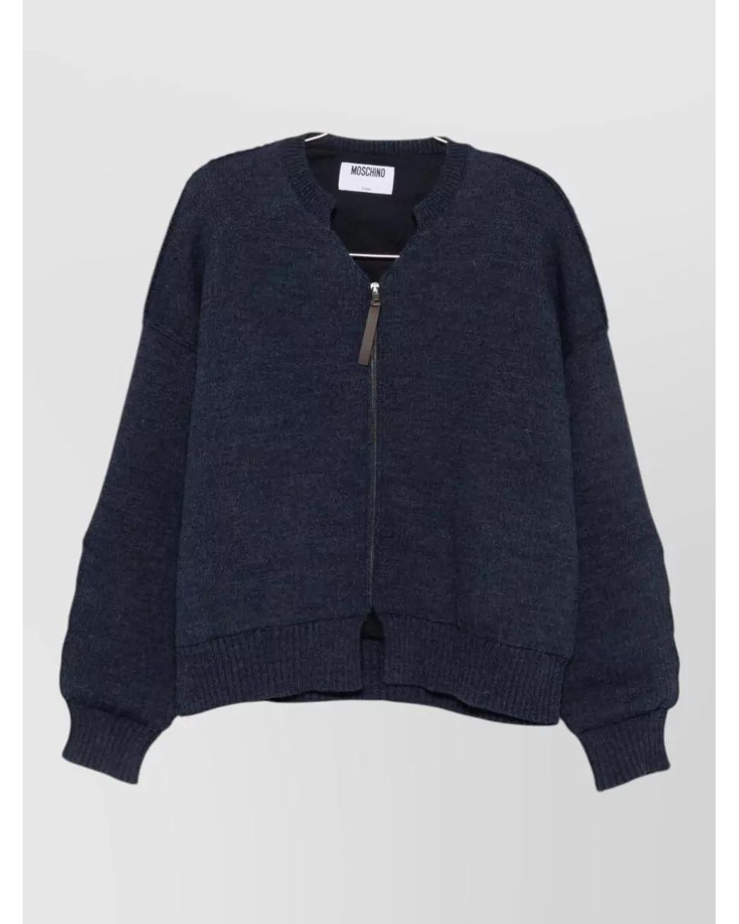 Moschino Blue Wool Jumper for men