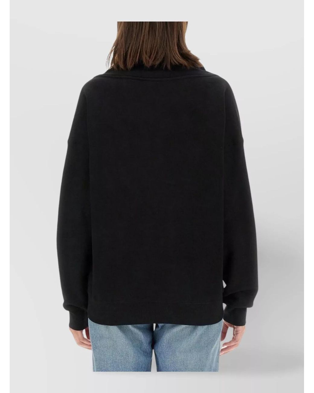 Saint Laurent Black V-Neck Sweatshirt